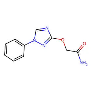 2-[(1-phenyl-1H-1,2,4-triazol-3-yl)oxy]acetamide structure