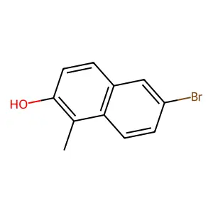 2-Naphthol, 6-bromo-1-methyl- structure