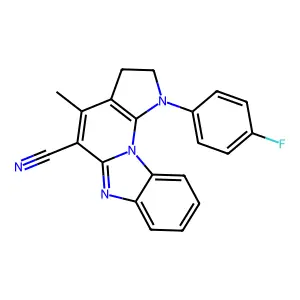 (4-fluorophenyl)-methyl-[?]carbonitrile structure