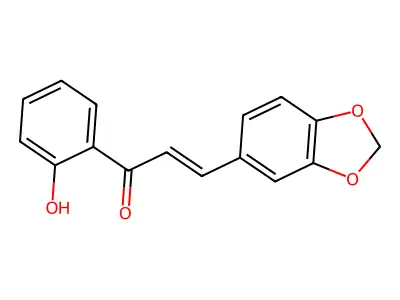 1-(2-Hydroxyphenyl)-3-(3,4-methylenedioxyphenyl)-2-propen-1-one structure