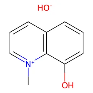 Quinolinium, 8-hydroxy-1-methyl-, hydroxide structure
