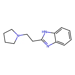 Benzimidazole, 2-(2-(1-pyrrolidinyl)ethyl)- structure