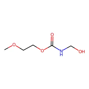 N-(羟甲基)氨基甲酸-2-甲氧基乙酯 structure