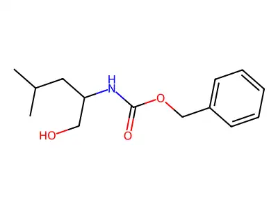Benzyl (1-hydroxy-4-methylpentan-2-yl)carbamate structure