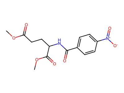 Dimethyl-N-(4-nitrobenzoyl)-D-glutamate structure