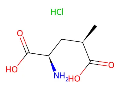 (2R,4R)-2-amino-4-methylpentanedioic acid hydrochloride structure