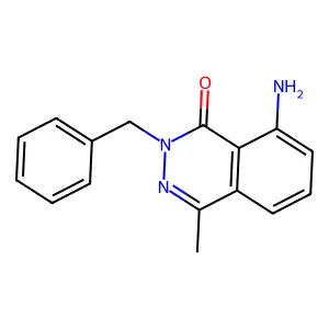 1(2H)-Phthalazinone, 8-amino-2-benzyl-4-methyl- structure