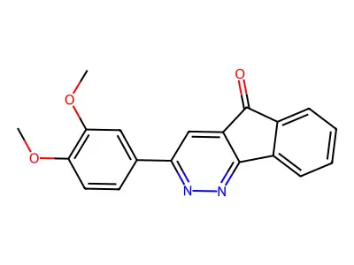 3-(3,4-dimethoxyphenyl)-5H-indeno[1,2-c]pyridazin-5-one structure