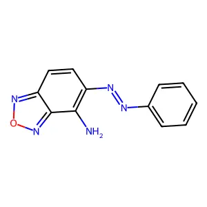 4-Amino-5-phenylazobenzofurazan structure
