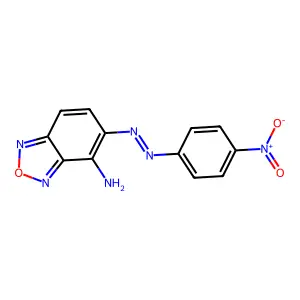 4-Amino-5-(4-nitrophenylazo)benzofurazan structure