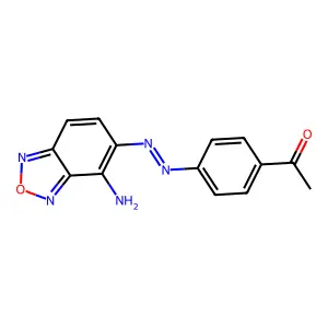 4-Amino-5-(4-acetylphenylazo)benzofurazan structure