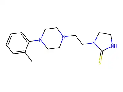 2-Imidazolidinethione, 1-(2-(4-(2-methylphenyl)-1-piperazinyl)ethyl)- structure
