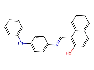 1-(4-Anilinophenyliminomethyl)-2-naphthol structure