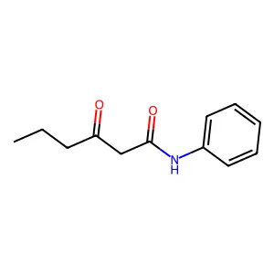 3-oxo-N-phenylhexanamide structure