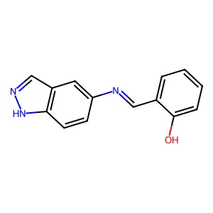 Phenol, 2-[(1H-indazol-5-ylimino)methyl]- structure