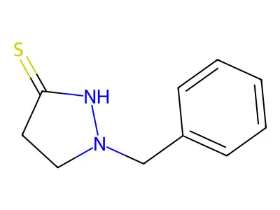 3-Pyrazolidinethione, 1-(phenylmethyl)- structure
