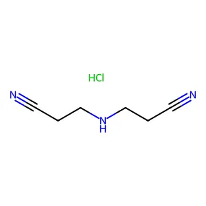 3-(2-Cyanoethylamino)propanenitrile;hydrochloride structure