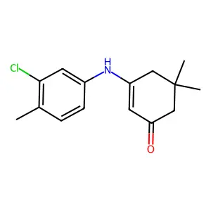 3-(3-Chloro-4-methylanilino)-5,5-dimethylcyclohex-2-en-1-one structure