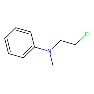 Aniline, N-(2-chloroethyl)-N-methyl- structure