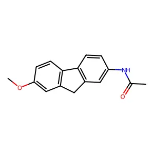 N-(7-甲氧基-9H-芴-2-基)乙酰胺 structure