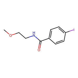 4-iodo-N-(2-methoxyethyl)benzamide structure