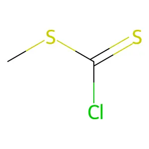 Methyl chlorodithioformate structure