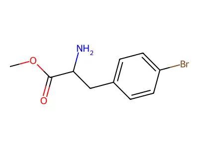 Ethyl 2-amino-3-(4-bromophenyl)propanoate structure