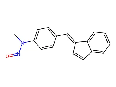 1-(4-N-甲基-N-亚硝氨基亚苄基)茚 structure