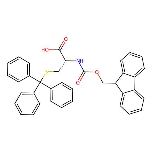 Fmoc-D-Cys(Trt)-OH structure
