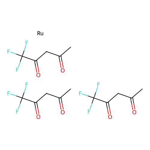 Ruthenium trifluoro acetylacetonate structure