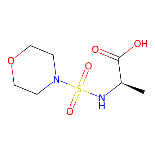 (2R)-2-(morpholin-4-ylsulfonylamino)propanoic acid structure