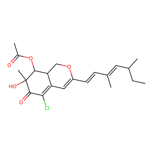 Isochromophilone VIII structure