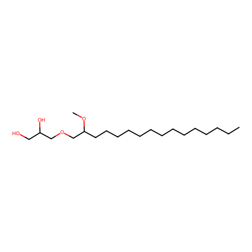 1,2-Propanediol, 3-[(2-methoxyhexadecyl)oxy]- structure
