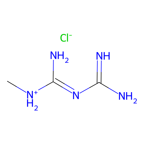 1-Metilbiguanide cloridrato structure