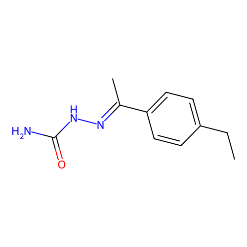 [1-(4-Ethylphenyl)ethylideneamino]urea structure
