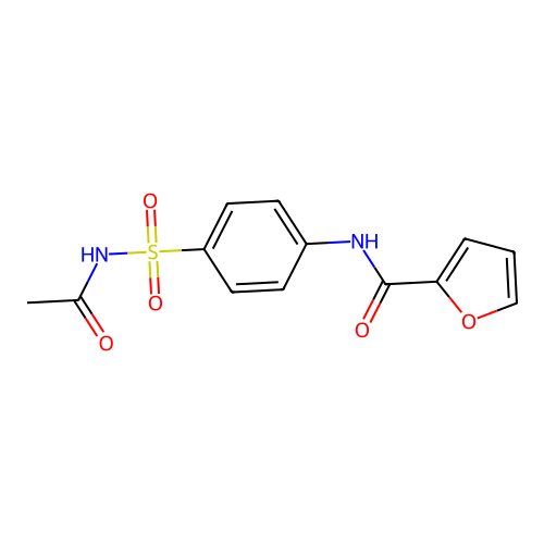 N-[4-(乙酰氨磺酰基)苯基]呋喃-2-甲酰胺 structure