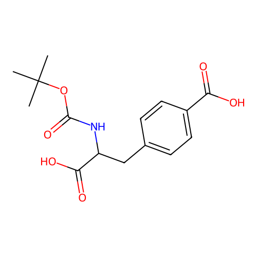 4-[2-Carboxy-2-[(2-methylpropan-2-yl)oxycarbonylamino]ethyl]benzoic acid structure