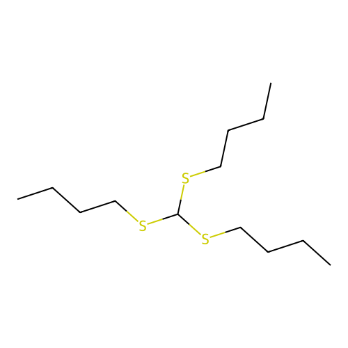 Orthoformic acid, trithio-, tributyl ester structure