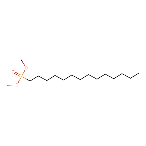 Dimethyl tetradecylphosphonate structure