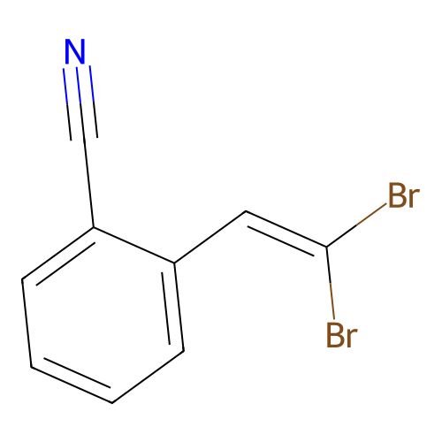 2-(2,2-Dibromoethenyl)benzonitrile structure