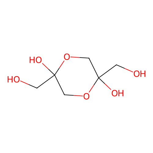 Dihydroxyacetone dimer structure