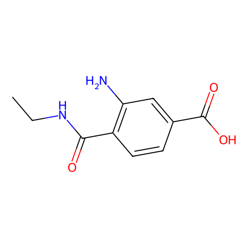 3-amino-4-(ethylcarbamoyl)benzoic Acid structure