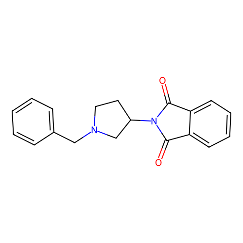 N-(1-benzylpyrrolidin-3-yl)phthalimide structure