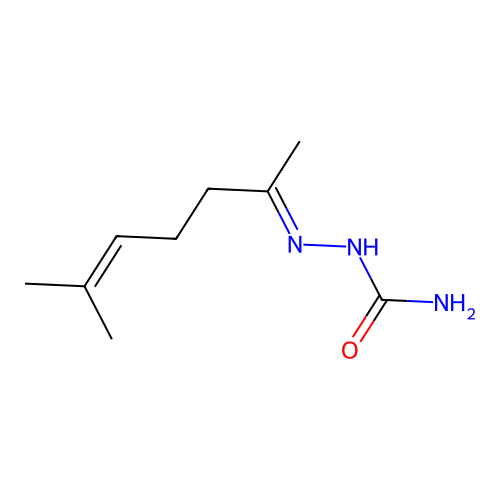 (6-Methylhept-5-en-2-ylideneamino)urea structure