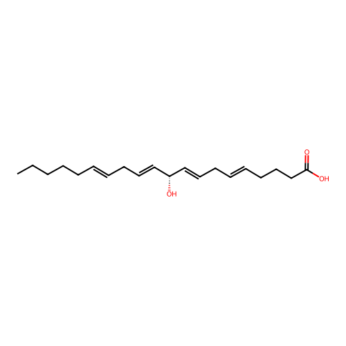 10-Hydroxyeicosatetraenoic acid structure