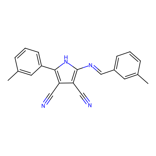 C21H16N4 structure