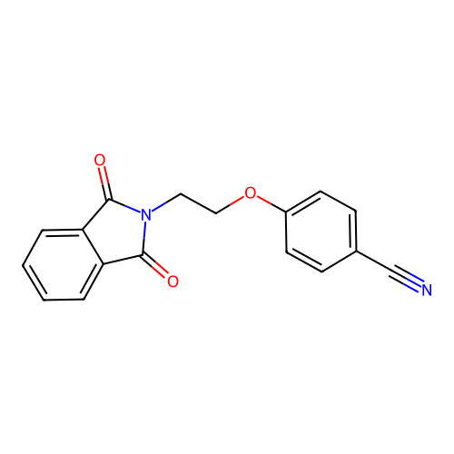 N-[2-(4-cyanophenoxy)ethyl]phthalimide structure