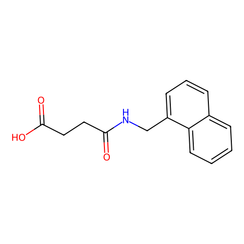 Butanoic acid, 4-[(1-naphthalenylmethyl)amino]-4-oxo- structure