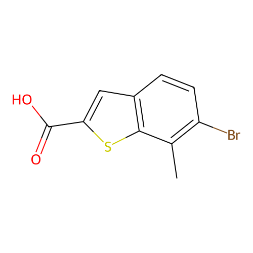 6-Bromo-7-methylbenzo(b)thiophene-2-carboxylic acid structure