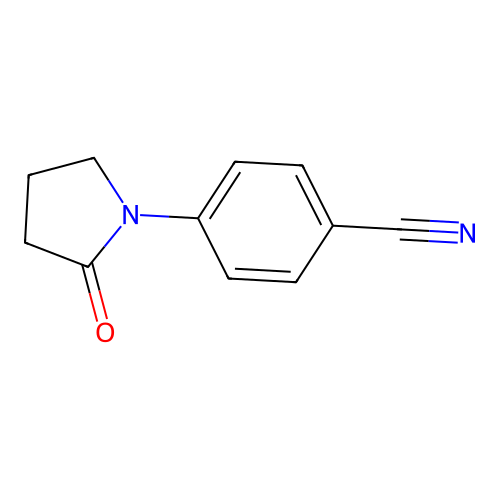 4-(2-Oxopyrrolidin-1-yl)benzonitrile structure